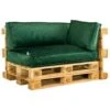 2L Home & Garden Palletkussen Velvet Donkergroen - 60 X 40cm -tuinmeubelen 1833380411