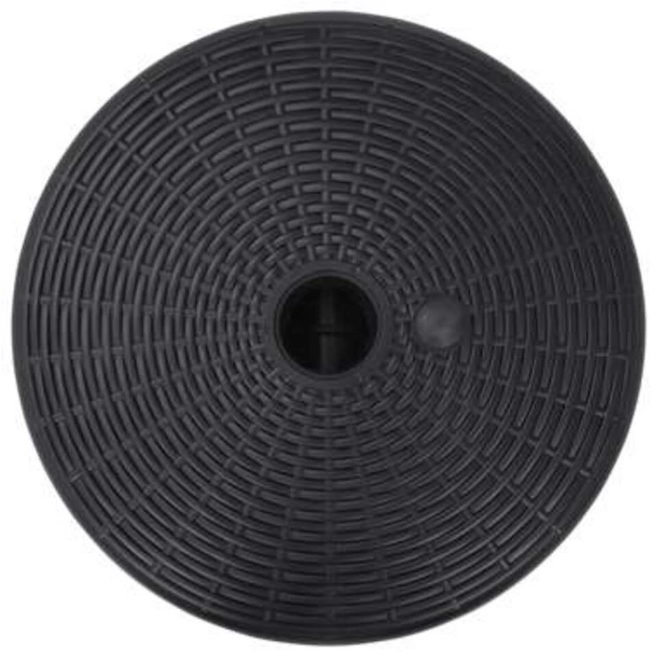 VidaXL Parasolvoet Gevuld Met Zand/water 24 L Zwart 4 VidaXL Parasolvoet Gevuld Met Zand/water 24 L Zwart - Afbeelding 2