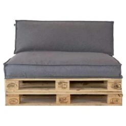 2L Home & Garden Rugkussen Metro Lounge Grijs - 120 X 40cm -tuinmeubelen 1963090474 0103