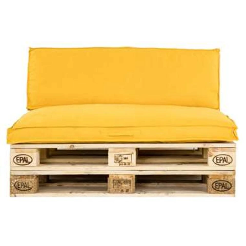 Unique Living Palletkussen Luana Goudgeel - 120 X 80 Cm 4 Unique Living Palletkussen Luana Goudgeel - 120 X 80 Cm - Afbeelding 2