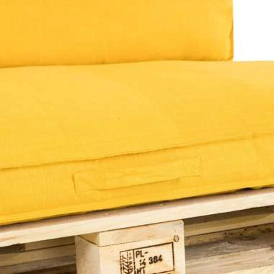 Unique Living Palletkussen Luana Goudgeel - 120 X 80 Cm 5 Unique Living Palletkussen Luana Goudgeel - 120 X 80 Cm - Afbeelding 3