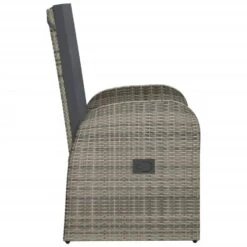 VidaXL Tuinstoelen 2 St Verstelbaar Met Kussens Poly Rattan Grijs -tuinmeubelen 1f8ea25a8d274eccb08e6245b96ad2ea