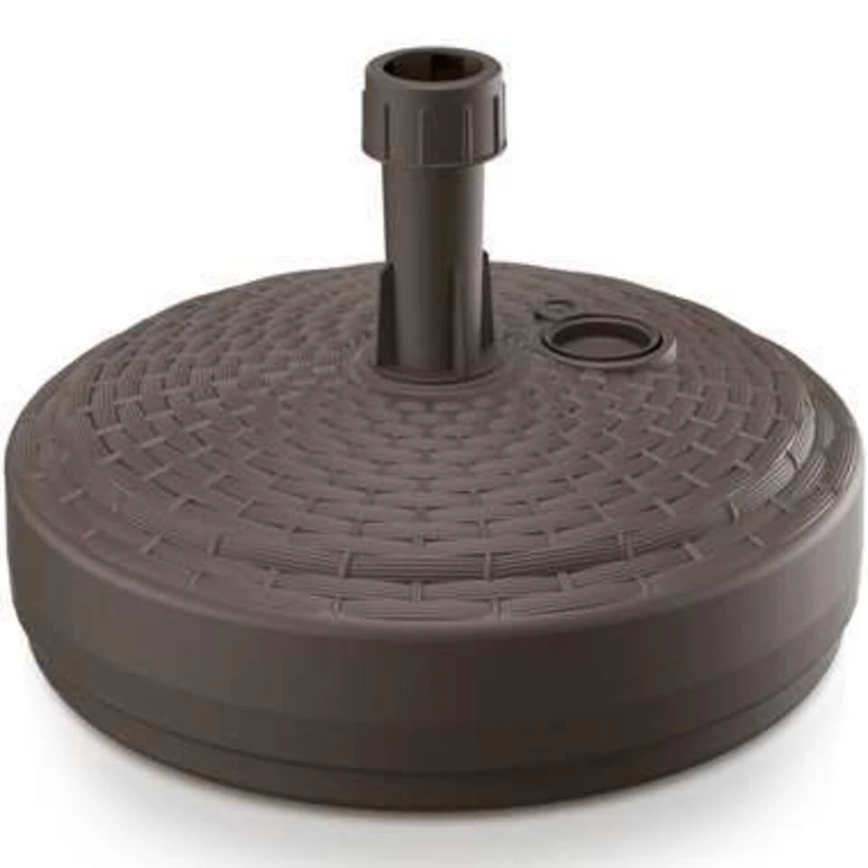 Prosperplast Parasolvoet - Rond - Rotan - Bruin - 10 L - 39 Cm 4 Prosperplast Parasolvoet - Rond - Rotan - Bruin - 10 L - 39 Cm - Afbeelding 2