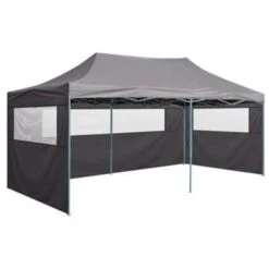 VidaXL Partytent Met 4 Zijwanden Inklapbaar 3x6 M Staal Antraciet -tuinmeubelen 25438d914ffa4a27a2c837746a2816c7