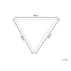 Beliani Schaduwdoek LUKKA - Grijs Polyester -tuinmeubelen 29372ec26a3b4968bce51462cdaf12af