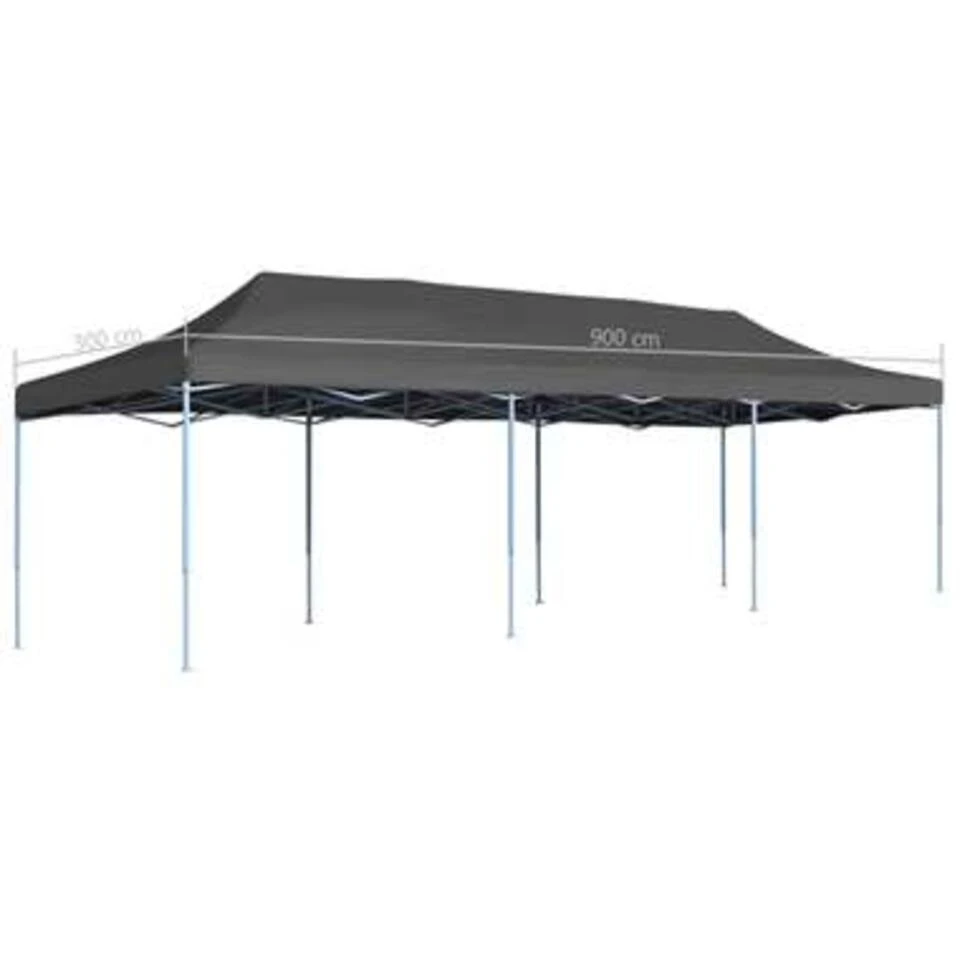 VidaXL Vouwtent Pop-up 3x9 M Antraciet 6 VidaXL Vouwtent Pop-up 3x9 M Antraciet - Afbeelding 4