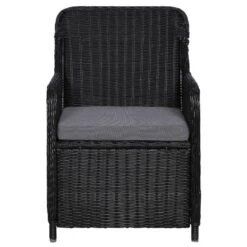 VidaXL Tuinstoelen 2 St Met Kussens Poly Rattan Zwart -tuinmeubelen 339dad058fee4c2db65da4548a747ad1