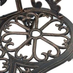 VidaXL Bistrobank 100 Cm Gietaluminium Bronskleurig 8 VidaXL Bistrobank 100 Cm Gietaluminium Bronskleurig -tuinmeubelen 344e8239dc7049d48d96243e44480a10