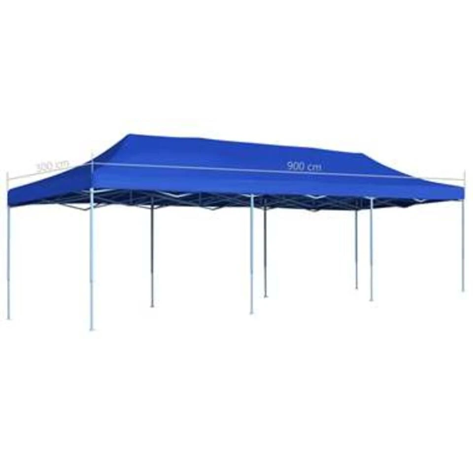 VidaXL Vouwtent Pop-up 3x9 M Blauw 5 VidaXL Vouwtent Pop-up 3x9 M Blauw - Afbeelding 3