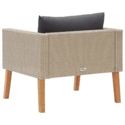 VidaXL Tuinbank Eenzits Met Kussens Poly Rattan Beige 8 VidaXL Tuinbank Eenzits Met Kussens Poly Rattan Beige -tuinmeubelen 4022a62b7ffe42fb84350a903c999111