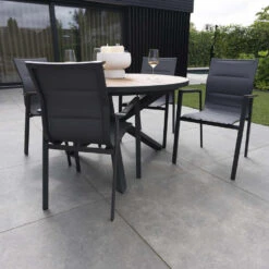 Giga Meubel Dining Tuinstoel Aluminium Antraciet - Zithoogte 45cm - Stoel Quin 8 Giga Meubel Dining Tuinstoel Aluminium Antraciet - Zithoogte 45cm - Stoel Quin -tuinmeubelen 42070c9f3e34486e9dfb36b46859bb0b