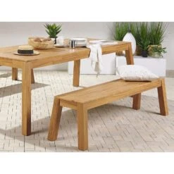 Beliani Tuinbank LIVORNO - Lichte Houtkleur Acaciahout 9 Beliani Tuinbank LIVORNO - Lichte Houtkleur Acaciahout -tuinmeubelen 4555344307ae428996bda08c685031e3