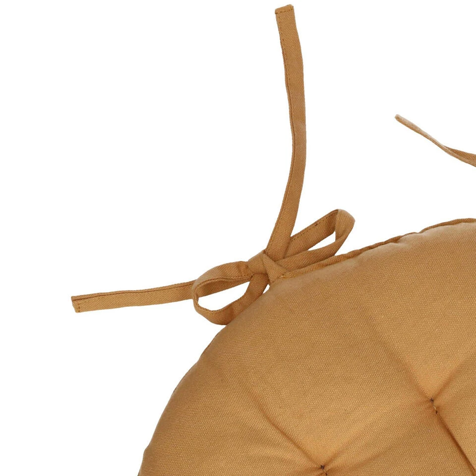 Atmosphera Stoelkussen - Okergeel - Katoen - 38 X 6.5 Cm - Zitkussen 4 Atmosphera Stoelkussen - Okergeel - Katoen - 38 X 6.5 Cm - Zitkussen - Afbeelding 2