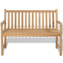 VidaXL Tuinbank 120 Cm Teakhout -tuinmeubelen 4b96b3e2c4c84e1988682fda05cfbc33