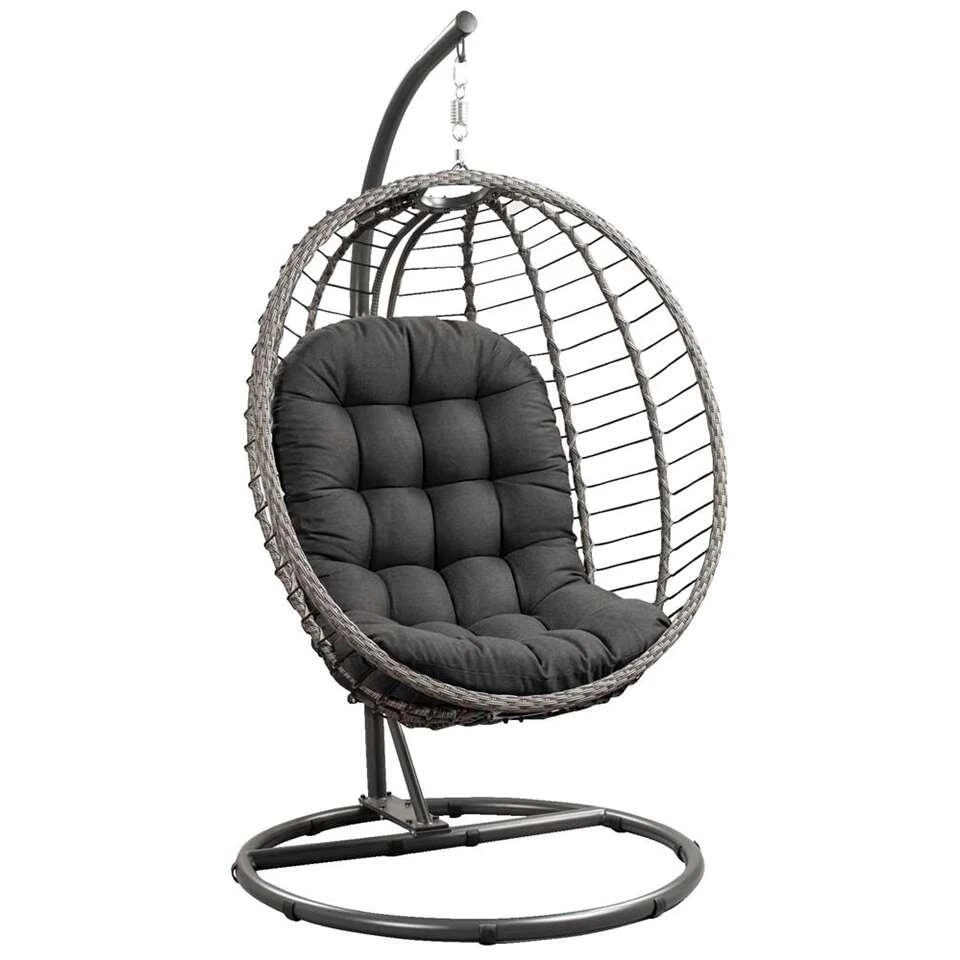 Hangstoel Lourdes - Antraciet - Ø105x190 Cm 3 Hangstoel Lourdes - Antraciet - Ø105x190 Cm