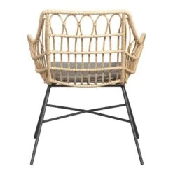 Le Sud Loungestoel Grimaud - Zwart/naturel - 82x70x67 Cm 8 Le Sud Loungestoel Grimaud - Zwart/naturel - 82x70x67 Cm -tuinmeubelen 50105173 0900