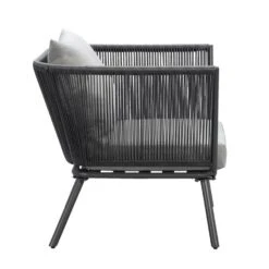 Loungestoel Almeria - Antraciet - 75x89x75 Cm -tuinmeubelen 50105176 0900