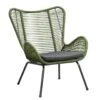 Loungefauteuil Monaco - Groen - Incl. Kussen -tuinmeubelen 50105205