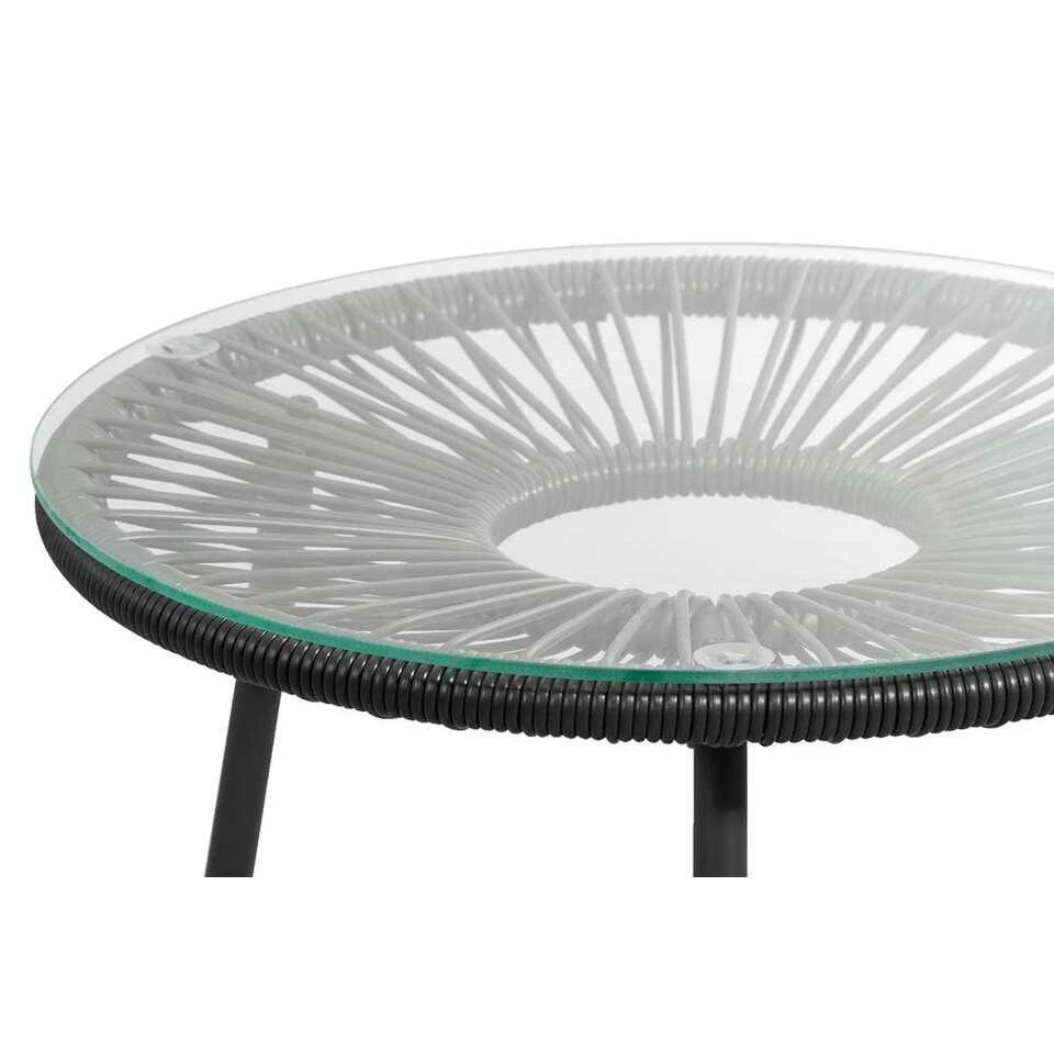 Bijzettafel Formentera - Antraciet - 50xØ50 Cm 4 Bijzettafel Formentera - Antraciet - 50xØ50 Cm - Afbeelding 2