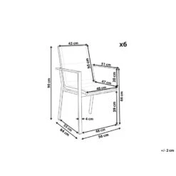 Beliani Tuinstoel BUSSETO - Zwart Aluminium -tuinmeubelen 551baac97a19409c96aa269ccaa9f0c5