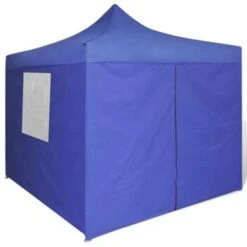 VidaXL Vouwtent Met 4 Zijwanden 3x3 M Blauw -tuinmeubelen 5b4a2c6c87974771867f7e1e50dd941c