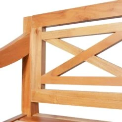 VidaXL Bank Batavia 136 Cm Massief Mahoniehout Lichtbruin -tuinmeubelen 659d32920b1547e7940ebcd96ff6d762