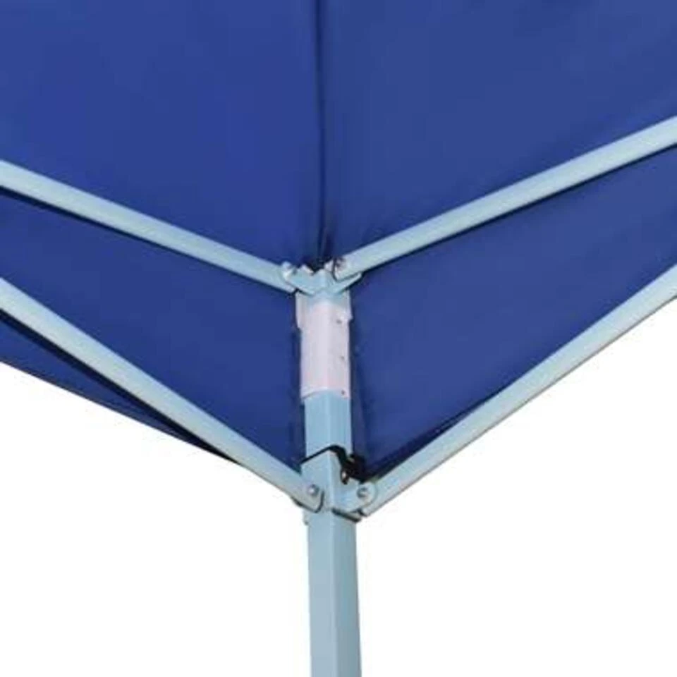 VidaXL Prieel Inklapbaar 5x5 M Blauw 4 VidaXL Prieel Inklapbaar 5x5 M Blauw - Afbeelding 2