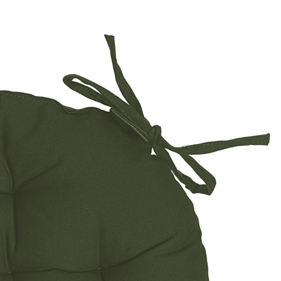 Atmosphera Stoelkussen - Olijfgroen - Katoen - 38 X 6.5 Cm - Zitkussen 4 Atmosphera Stoelkussen - Olijfgroen - Katoen - 38 X 6.5 Cm - Zitkussen - Afbeelding 2