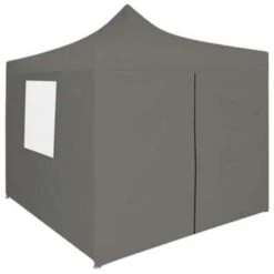 VidaXL Partytent Met 4 Zijwanden Inklapbaar 2x2 M Staal Antraciet -tuinmeubelen 844cb2246a99410e847f0002938dc61f