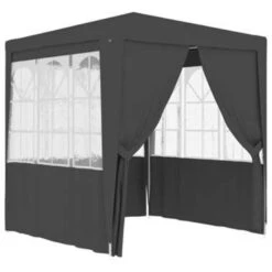 VidaXL Partytent Met Zijwanden Professioneel 90 G/m² 2x2 M Antraciet -tuinmeubelen 84a9eef397994271b363fb9748d322b8
