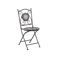 Beliani Tuinstoel CARIATI - Zwart Ijzer -tuinmeubelen 8546a295e7af4fbf897cccecdbfad7d4