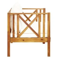 VidaXL Tuinbank 2-zits Met Kussens 122 Cm Massief Acaciahout -tuinmeubelen 8bac5842d89b4c6c9eefc2157d1d3b2a