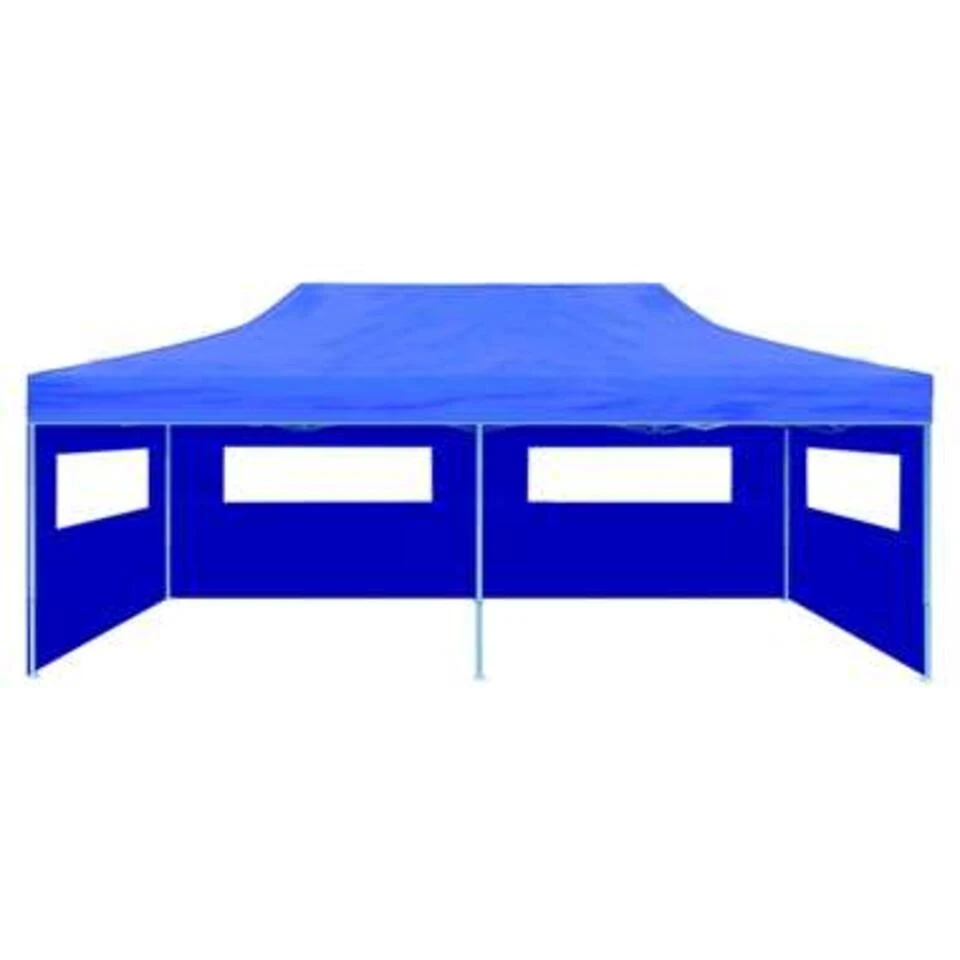 VidaXL Partytent Pop-up Inklapbaar 3x6 M Blauw 5 VidaXL Partytent Pop-up Inklapbaar 3x6 M Blauw - Afbeelding 3