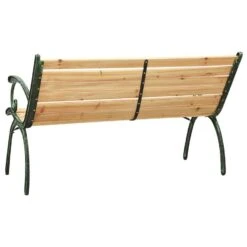 VidaXL Tuinbank 123 Cm Gietijzer En Massief Vurenhout -tuinmeubelen 9d0f18a0e578416a960786ed0ad8ec31
