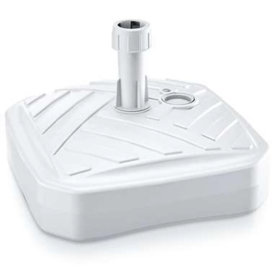 Prosperplast Parasolvoet - Vierkant - Rotan - Wit - 12 L - 39 Cm 4 Prosperplast Parasolvoet - Vierkant - Rotan - Wit - 12 L - 39 Cm - Afbeelding 2