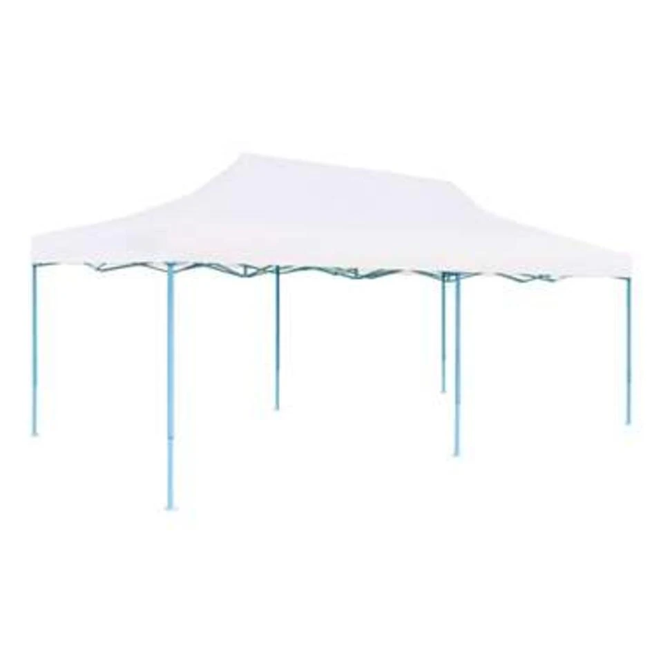 VidaXL Partytent Pop-up Met Zijwanden 3x6 M Staal Wit 5 VidaXL Partytent Pop-up Met Zijwanden 3x6 M Staal Wit - Afbeelding 3