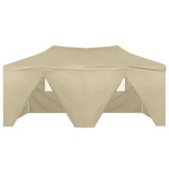 VidaXL Partytent Met 4 Zijwanden Inklapbaar 3x6 M Staal Crème -tuinmeubelen afede5d978c54a38a5fd491dfbcf1291