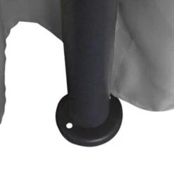 VidaXL Prieel Met Gordijnen Rond 3,5x2,7 M Antracietkleurig -tuinmeubelen b54c538b22f547d98a151de129104e7b