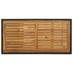 VidaXL Bartafel Met Opbergrek 120x60x110 Cm Poly Rattan Zwart 9 VidaXL Bartafel Met Opbergrek 120x60x110 Cm Poly Rattan Zwart -tuinmeubelen c75b76b7237c4d50ab63797b332458d9