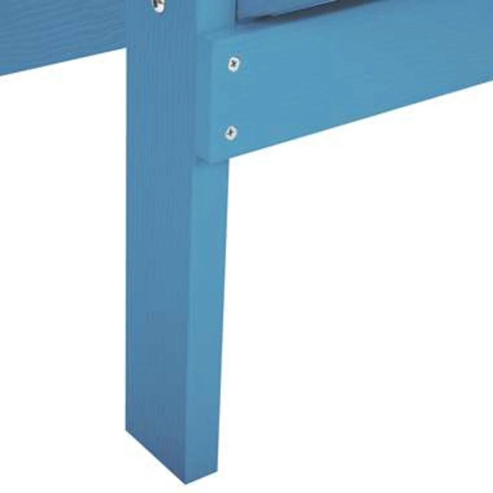 Beliani Tuinstoel ADIRONDACK - Blauw Kunsthout 4 Beliani Tuinstoel ADIRONDACK - Blauw Kunsthout - Afbeelding 2