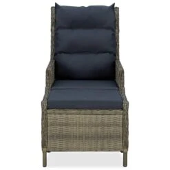 VidaXL Tuinstoel Verstelbaar Met Voetenbankje Poly Rattan Bruin -tuinmeubelen da7871427e0442e5a8ed0fe1ec7a49f8