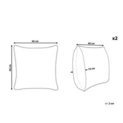 Beliani Buitenkussen TRIFOS - Multicolor Polyester -tuinmeubelen dd0226622bf544c19e0791d1f548523e