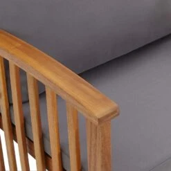 VidaXL Tuinbank Met Kussens 119 Cm Massief Acaciahout -tuinmeubelen e48befbe8355466288d0a9584d0bbc46