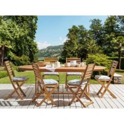 Beliani Zitkussen TOLVE - Blauw Polyester 7 Beliani Zitkussen TOLVE - Blauw Polyester -tuinmeubelen e544ce9252694f9a918ec657b97b579f