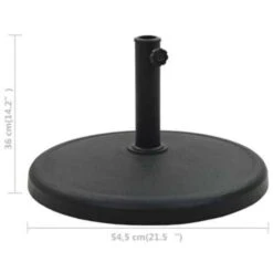 VidaXL Parasolvoet Rond 19 Kg Polyresin Zwart 7 VidaXL Parasolvoet Rond 19 Kg Polyresin Zwart -tuinmeubelen e784b2dac9544f91855082eda61a8b4c