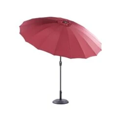 Beliani Marktscherm BAIA - Rood Polyester -tuinmeubelen e8bc2c24858547deb37d6184f9f71ed6