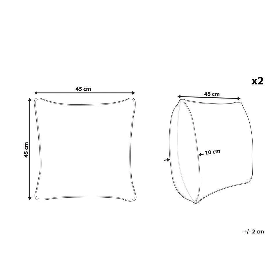 Beliani Buitenkussen POULIANA - Groen Polyester 5 Beliani Buitenkussen POULIANA - Groen Polyester - Afbeelding 3