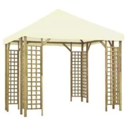 VidaXL Prieel 3x3 M Crèmewit 7 VidaXL Prieel 3x3 M Crèmewit -tuinmeubelen f17b1cd8d5c843d1a2f32bf610e927ed