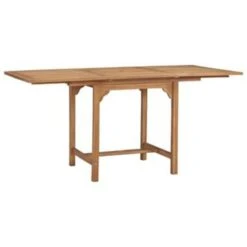 VidaXL Tuintafel Verlengbaar (110-160)x80x75 Cm Massief Teakhout -tuinmeubelen fbf92315f6774e3bae430e065f69eedd
