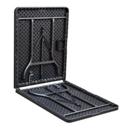 ERRO Vouwtafel - Wickerlook - 180x74cm - Zwart 8 ERRO Vouwtafel - Wickerlook - 180x74cm - Zwart -tuinmeubelen fce04a64f9c841edb370530e54f48150